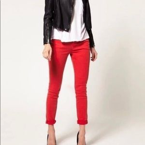 💫 J. Crew Minnie Cropped Red Pants